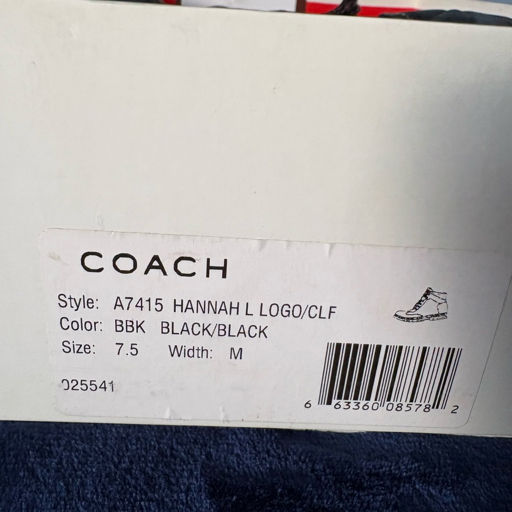 Coach Black Logo Boots - Picture 7 of 7